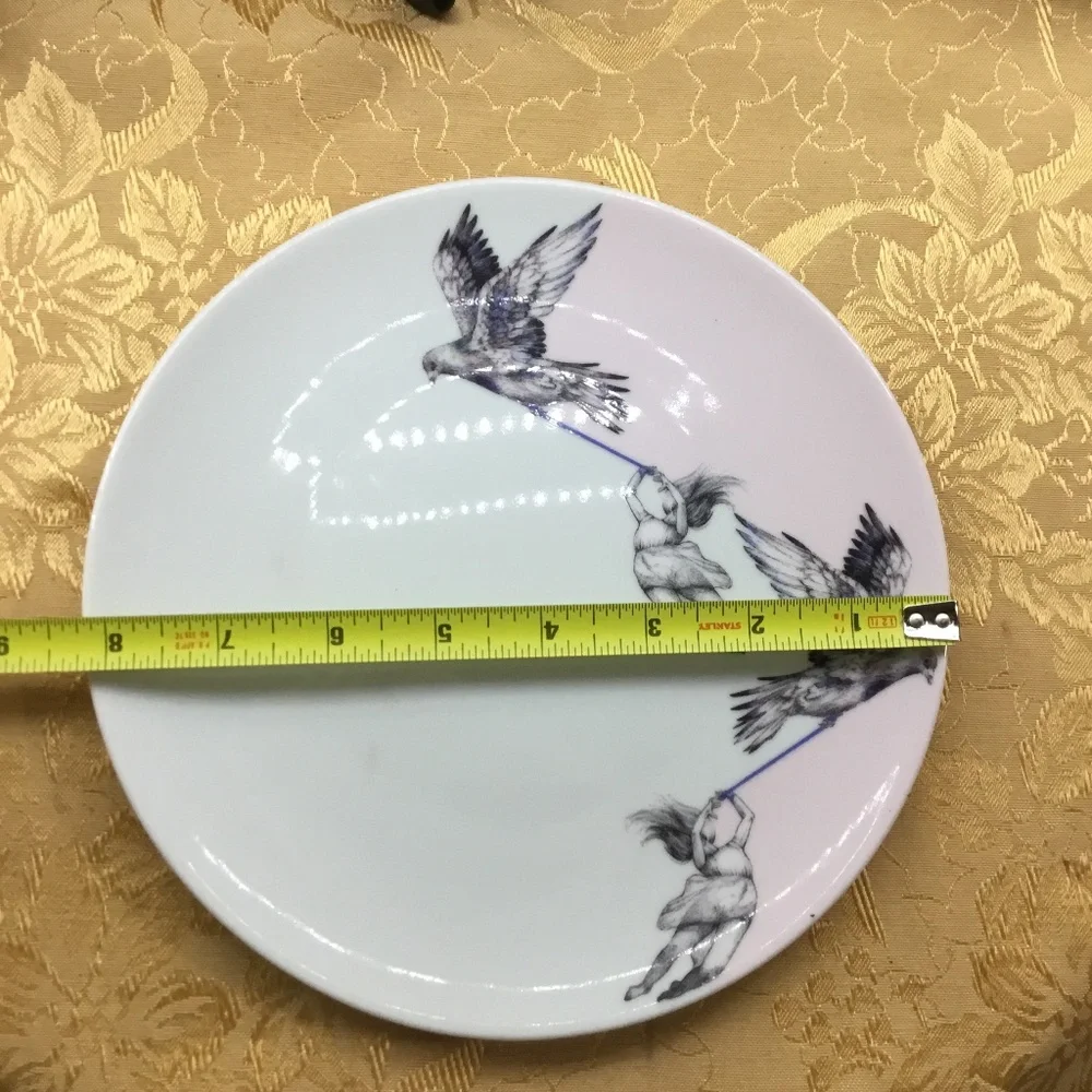 Set of 2 Ikea Side Plates Stunsig Girl Frédérique Vernillet Limited Edition 2017